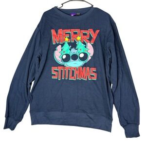 NWT MERRY STITCHMAS Size M Disney Stitch Sweatshirt‎ - Ugly Christmas Sweater
